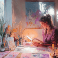 Reading your own paintings